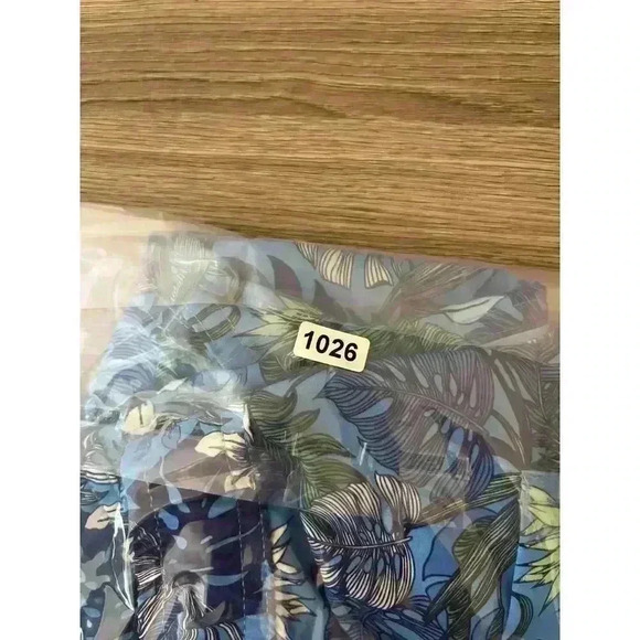 Lords of Harlech Quack Jungle Garden Blue Swim Trunks Men's L 3.5" Inseam - Picture 11 of 11